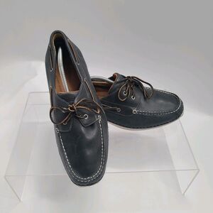 Timberland Annapolis 74014 Mens Navy Leather Boat Driving Shoes Size 12M